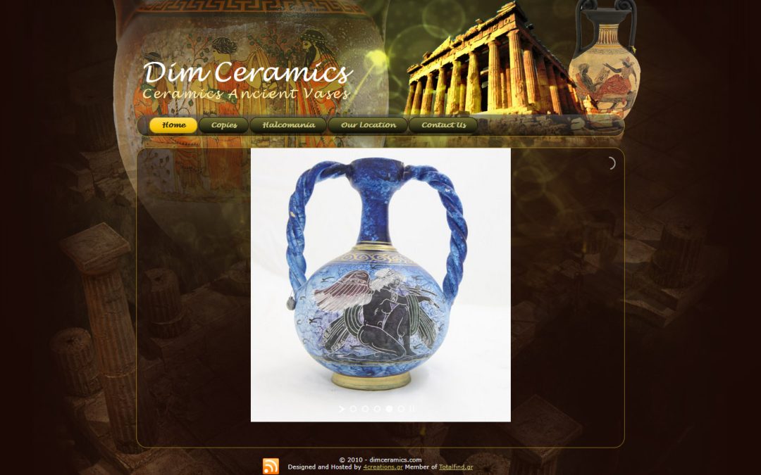 dimceramics.com | Κατασκευή ιστοσελίδας με φωτογράφιση προϊόντων και τεχνική υποστήριξη ιστοσελίδας